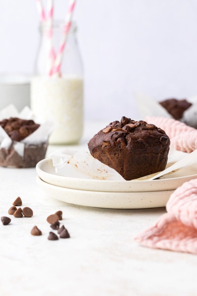 triple chocolate muffins