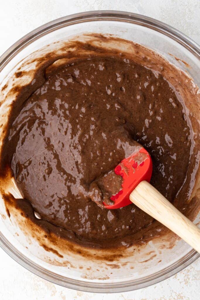 chocolate muffin mixture