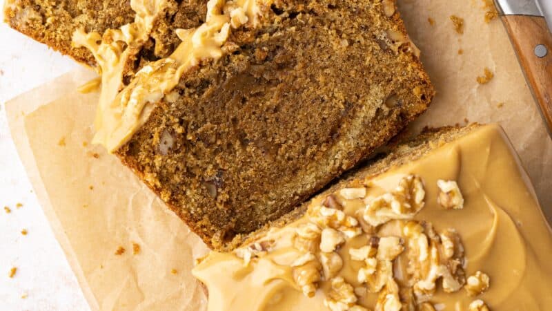 Coffee and Walnut Loaf Cake