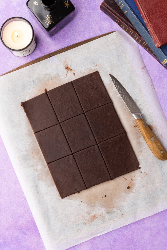 halloween chocolate shortbread biscuits