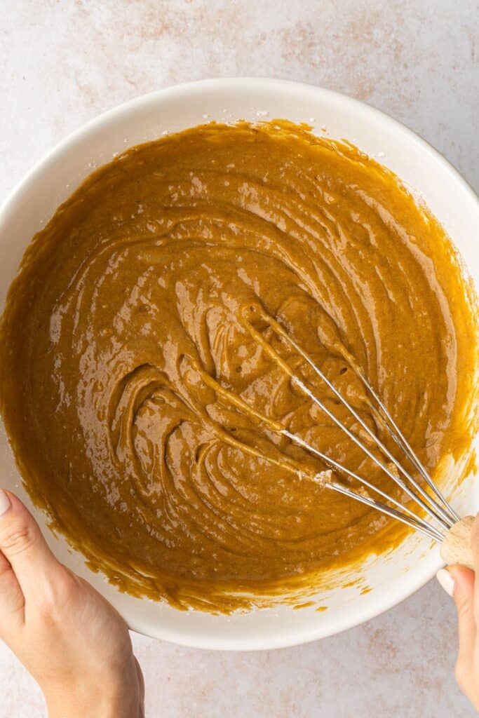 pumpkin cake mixture