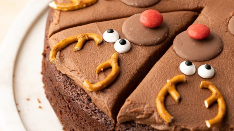 Chocolate Orange Reindeer Cake