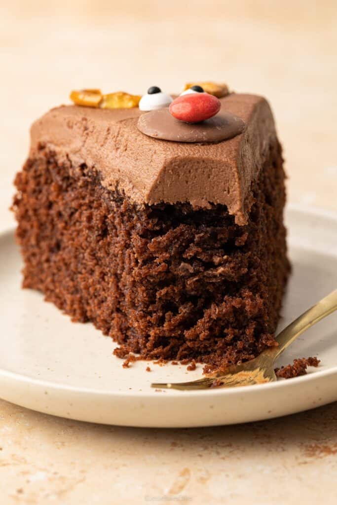 Chocolate orange reindeer cake