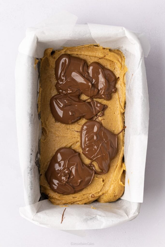 Hazelnut Mocha Christmas Loaf Cake