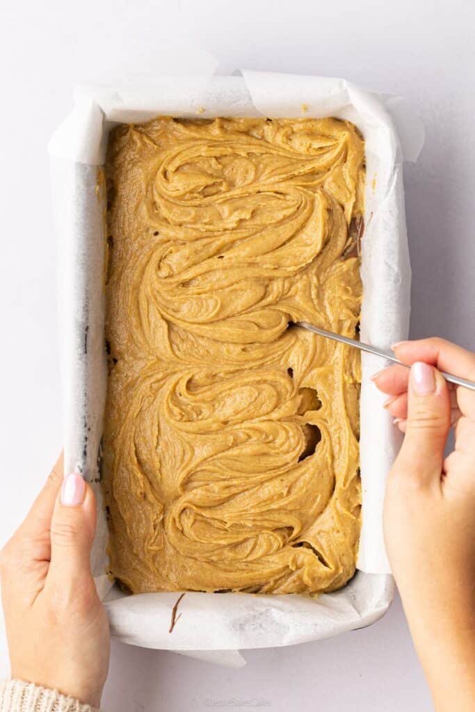 Hazelnut Mocha Christmas Loaf Cake
