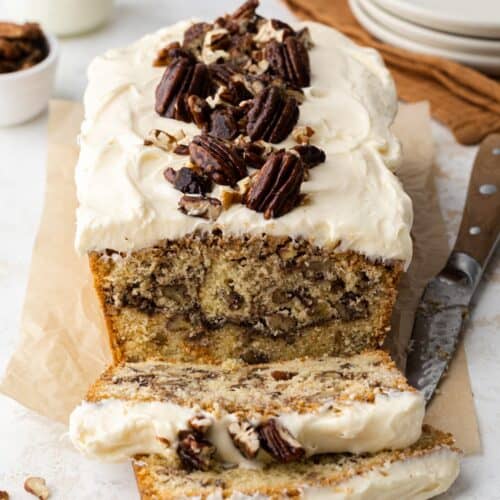 Pecan pie loaf cake