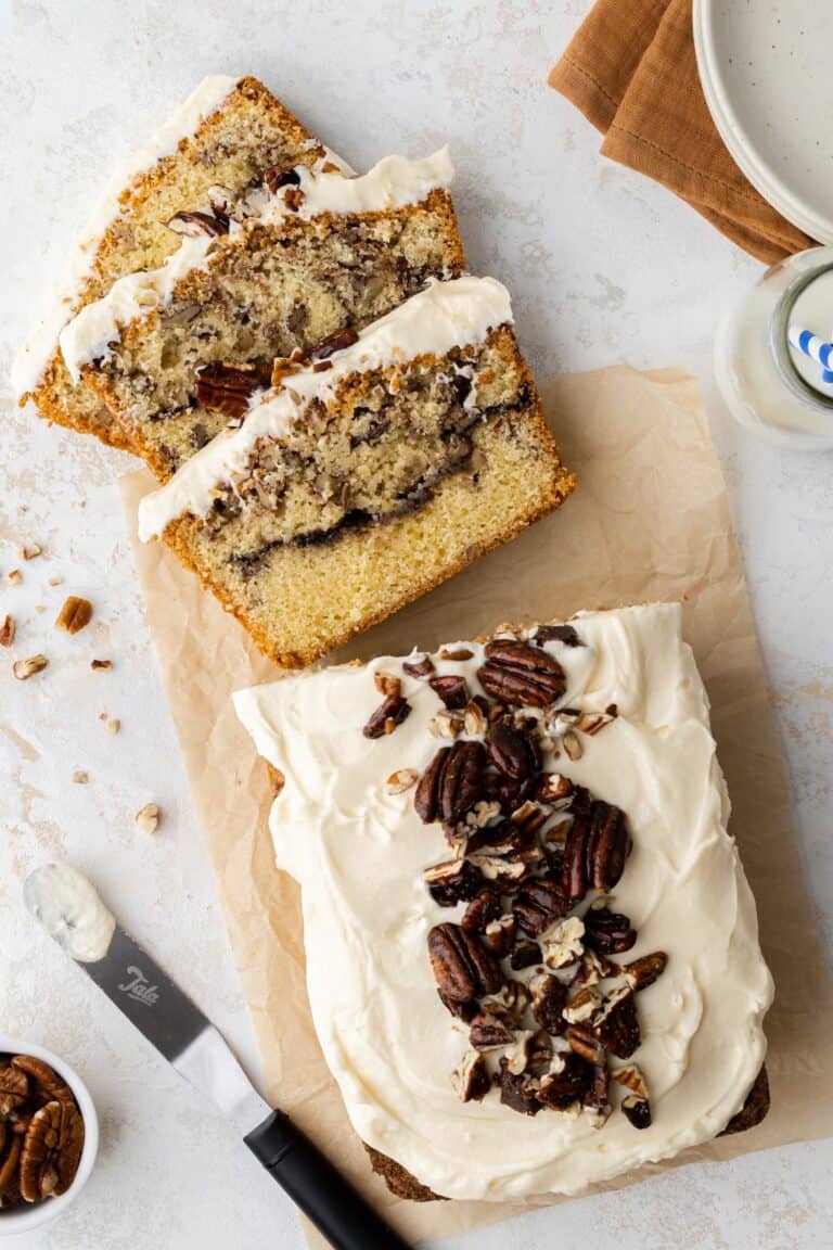 Pecan pie loaf cake