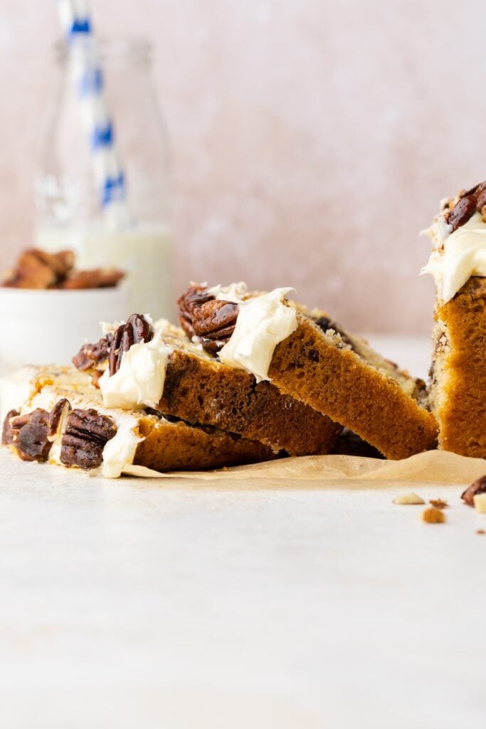 Pecan pie loaf cake