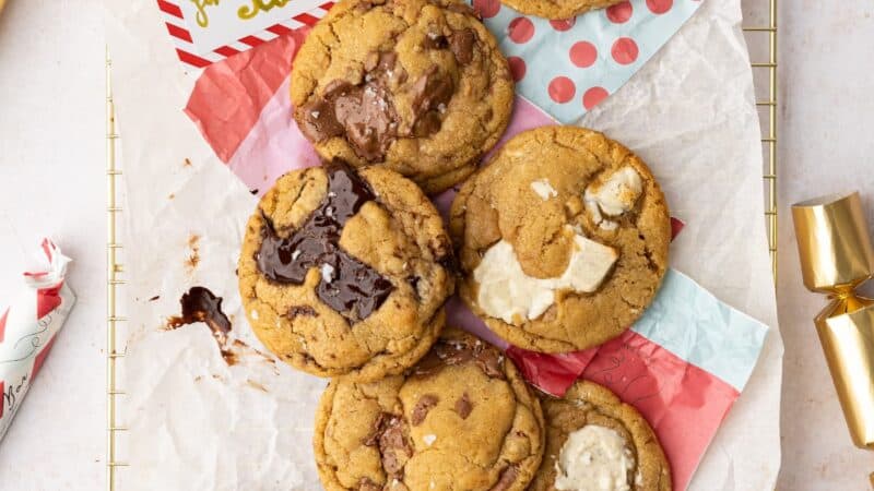 Brown Butter Christmas Cracker Cookies