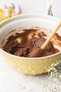 chocolate cupcake mixture