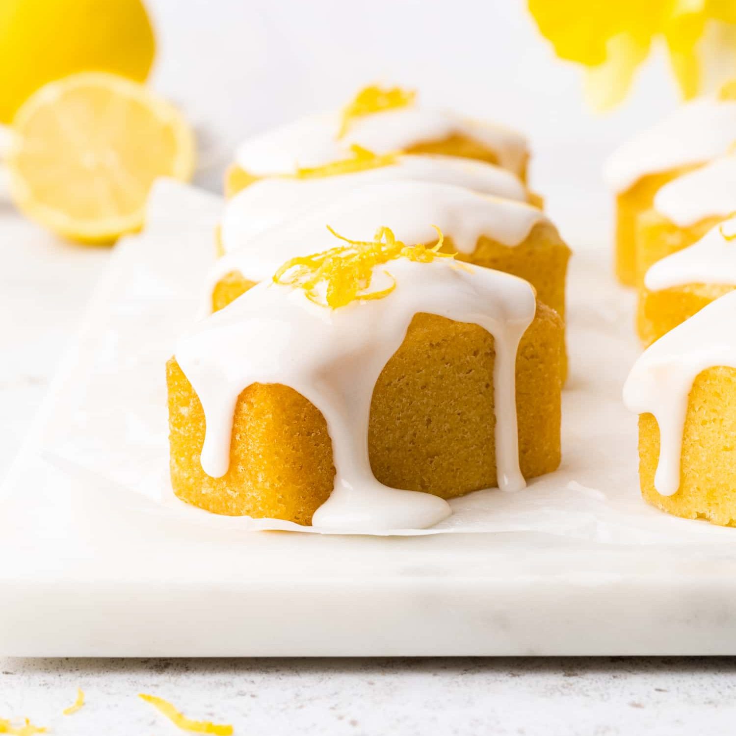 Mini Lemon Drizzle Loaf Cakes