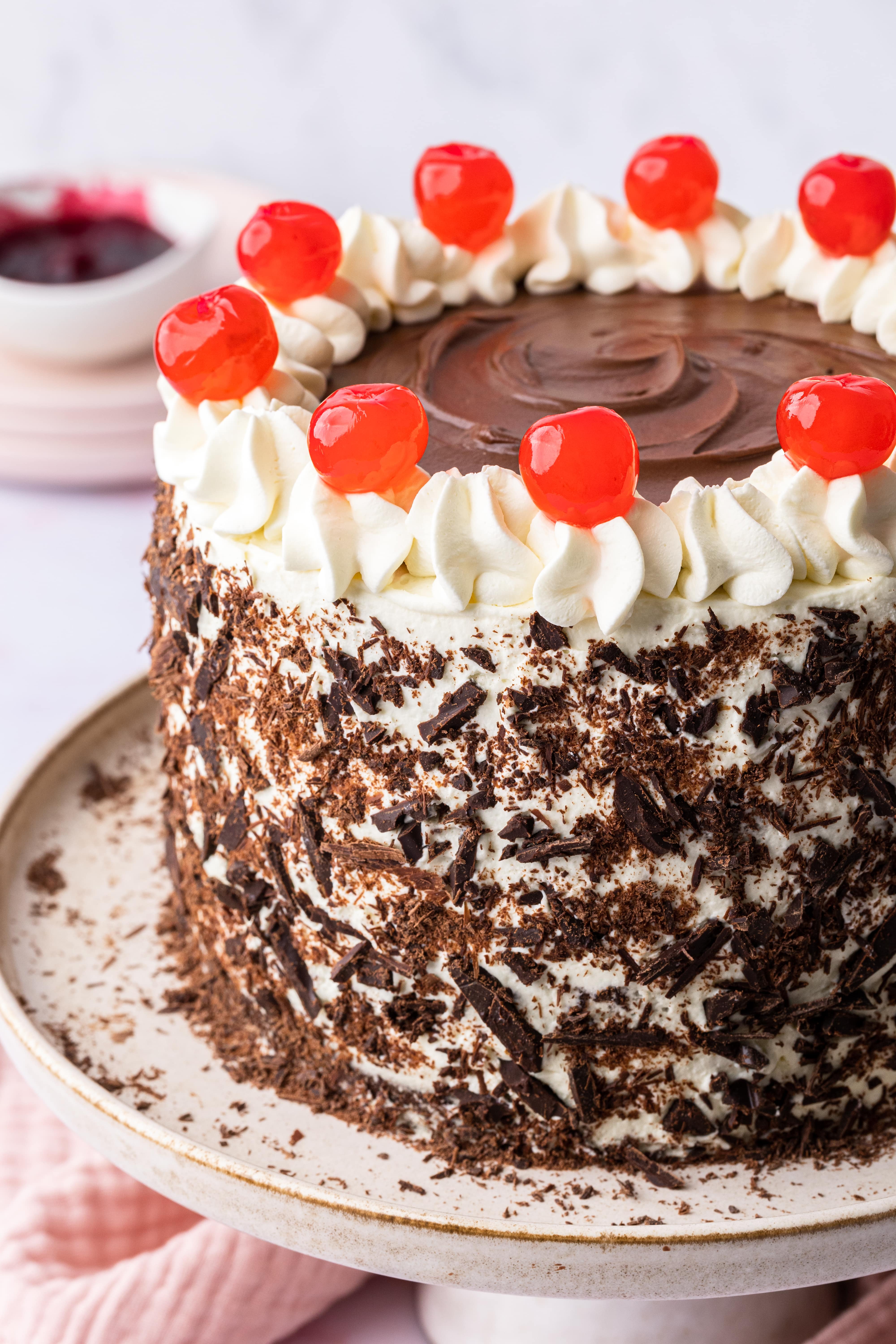 Black Forest Gateau layer cake recipe