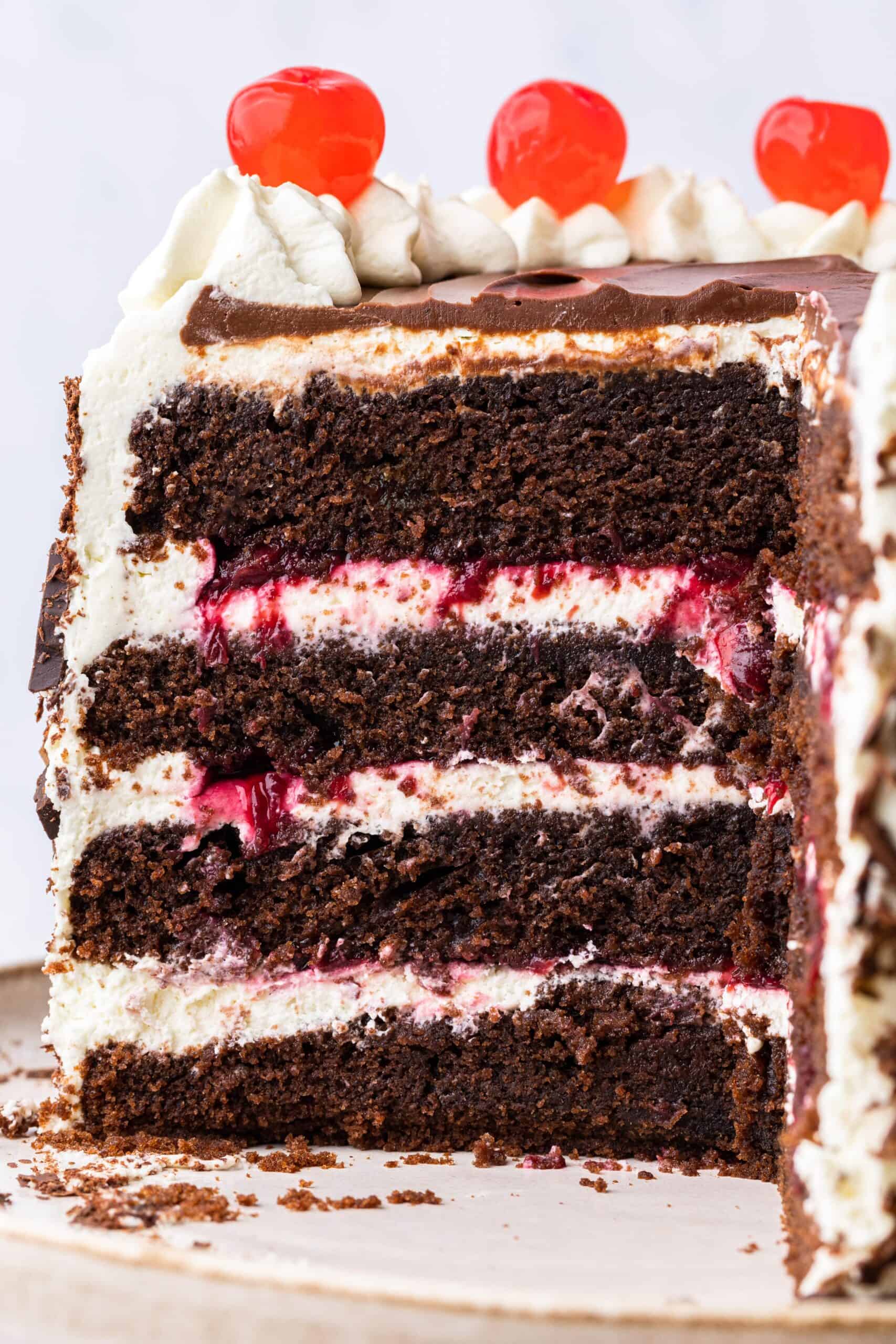Black Forest Gateau layer cake reicpe