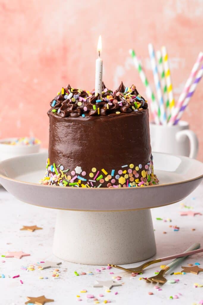 Mini Chocolate Birthday Cake