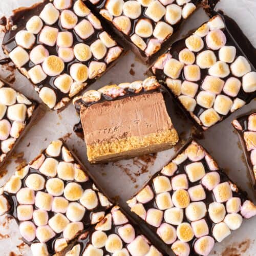 Toasted S'mores Cheesecake Bars