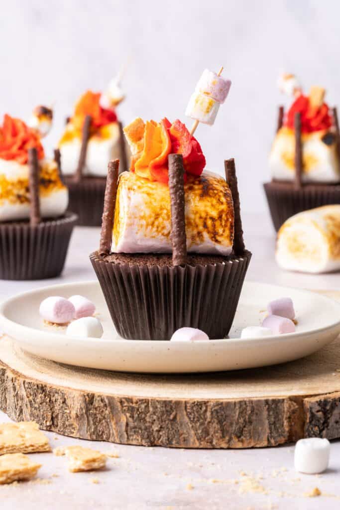 S'mores Campfire Cupcakes