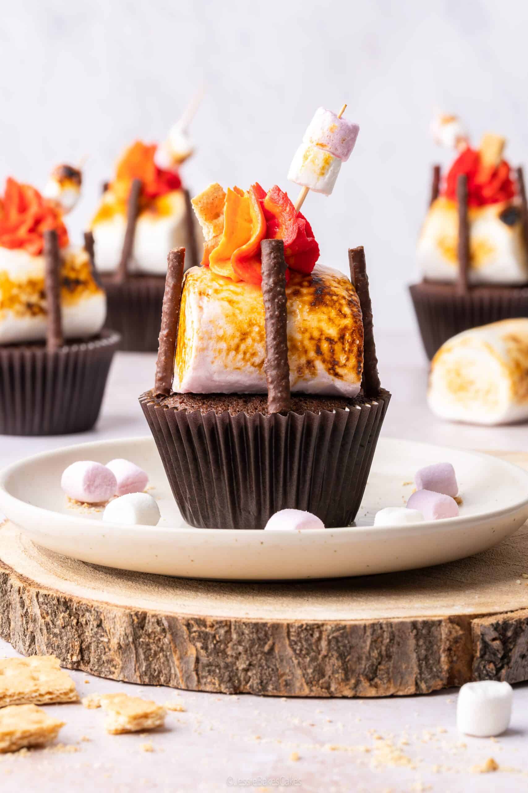S’mores Campfire Cupcakes