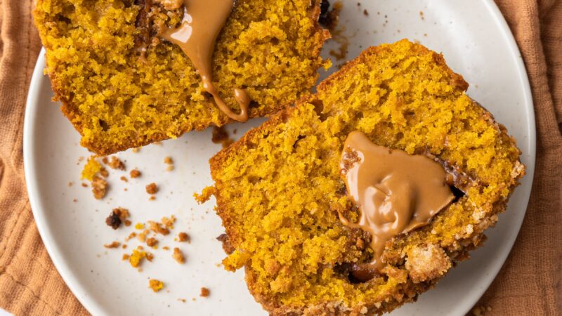 Biscoff Streusel Pumpkin Muffins
