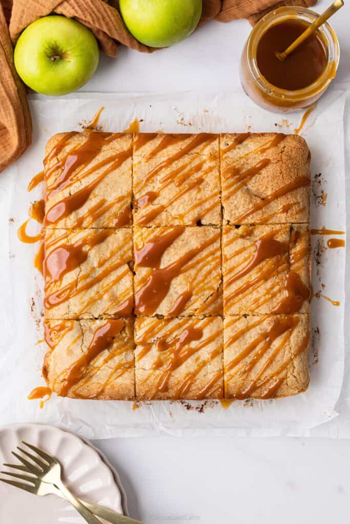 Brown Butter Apple Strudel Blondies