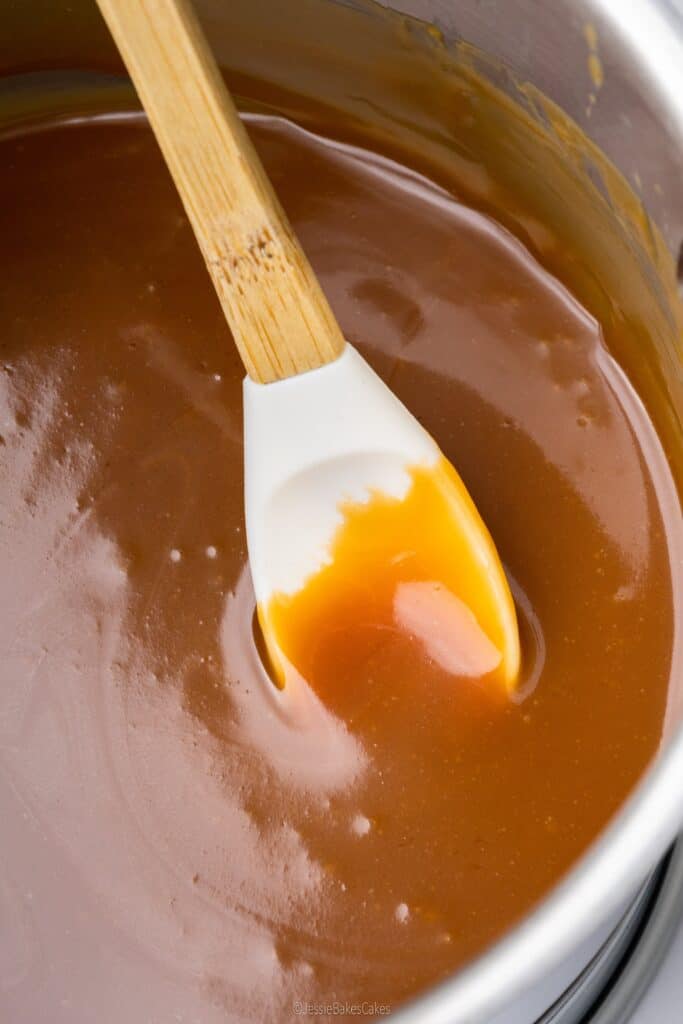 Homemade Salted Caramel Sauce using the 'wet' method