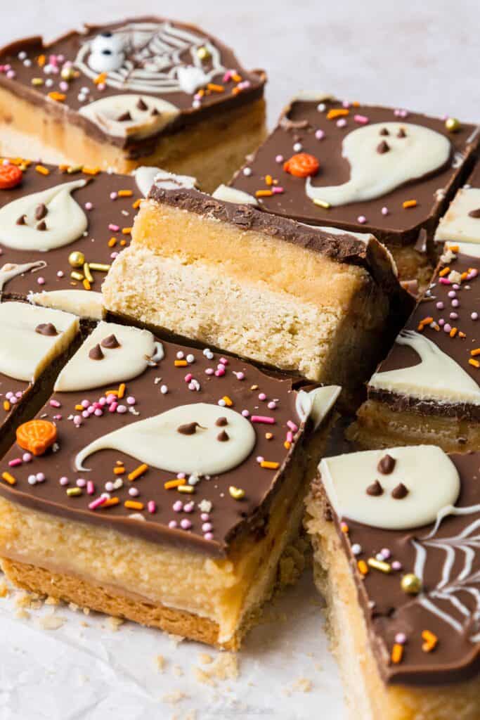 Spooky Miso Millionaires Shortbread