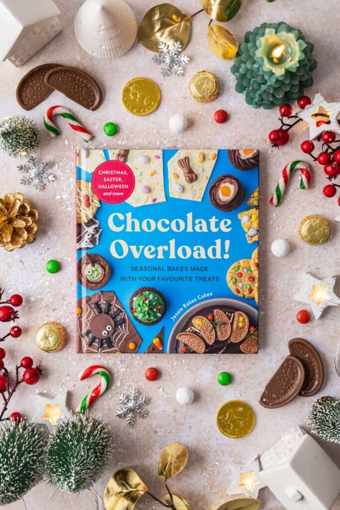 Chocolate Overload baking book with Christmas recipes