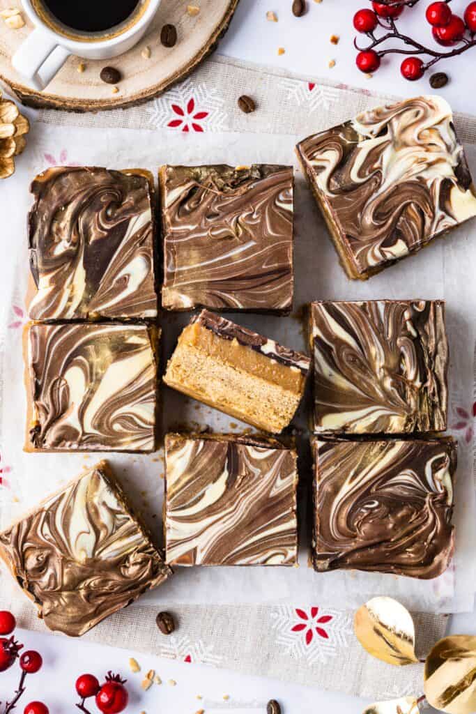 Hazelnut Mocha Millionaires Shortbread