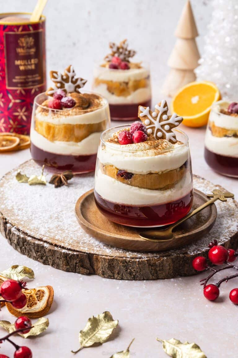 Mulled Wine Christmas Trifles