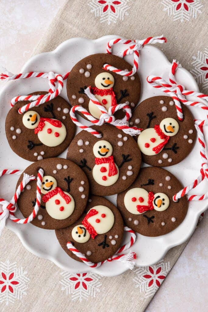 Snowman Bauble Biscuits