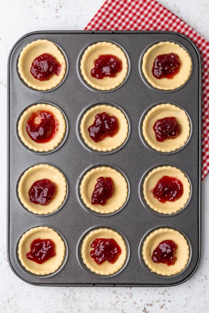 jam tarts before baking