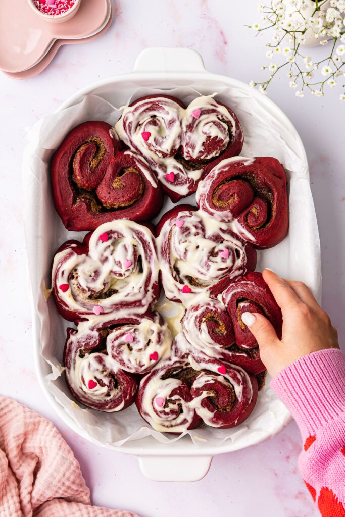 Marry Me Red Velvet Cinnamon Rolls