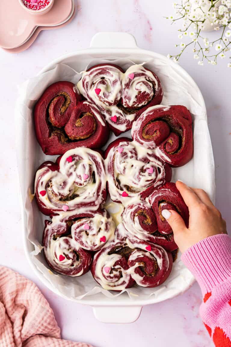Marry Me Red Velvet Cinnamon Rolls