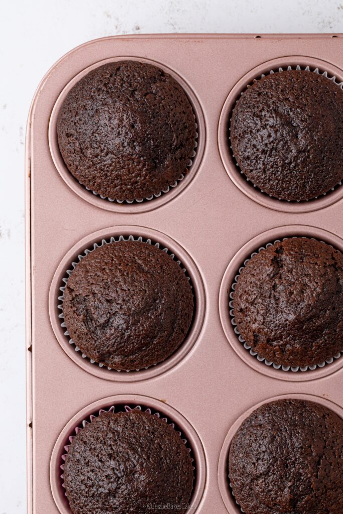 baked mocha cupcakes