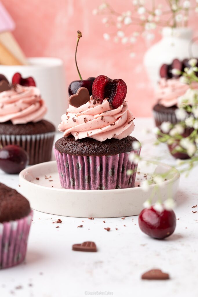 Mocha Cherry Cupcakes