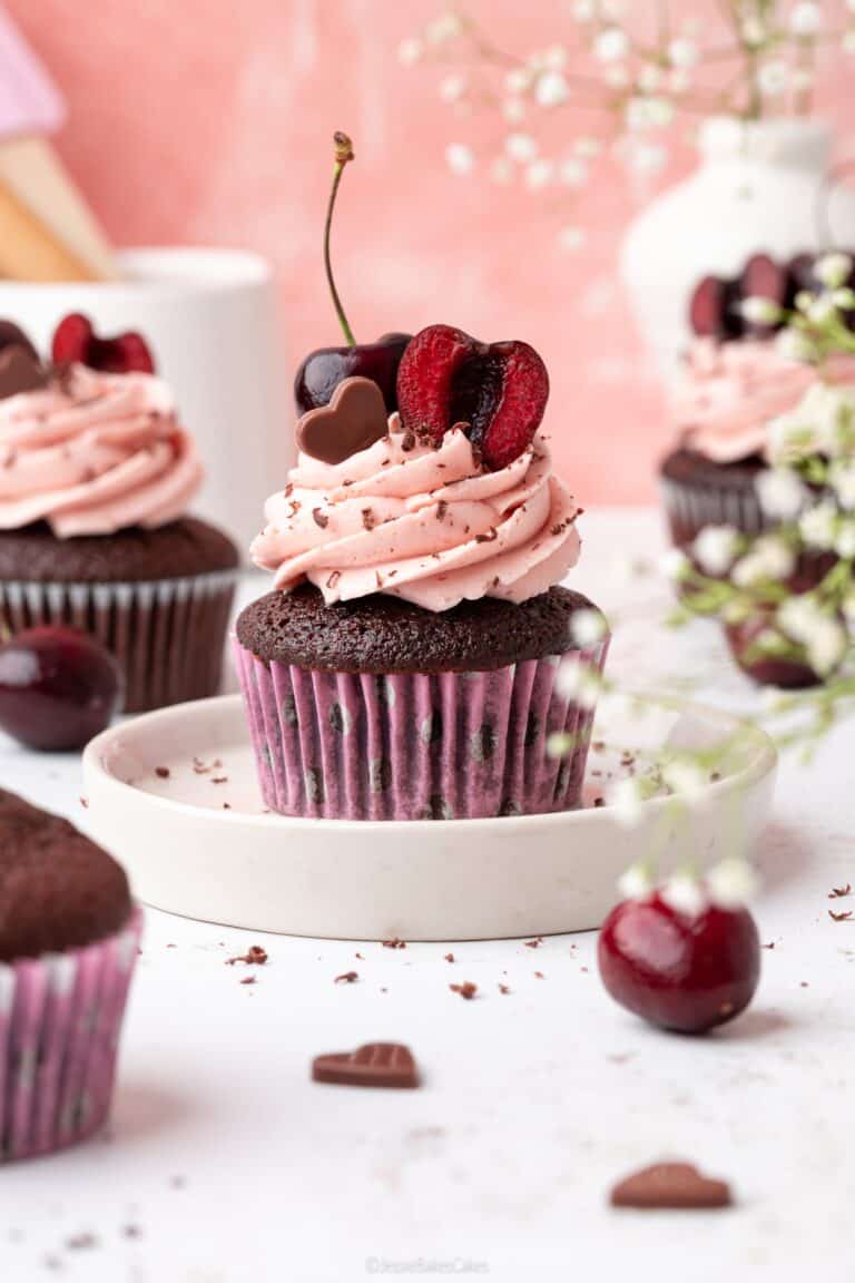 Mocha Cherry Cupcakes