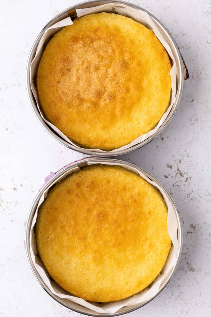 baked lemon sponge cake