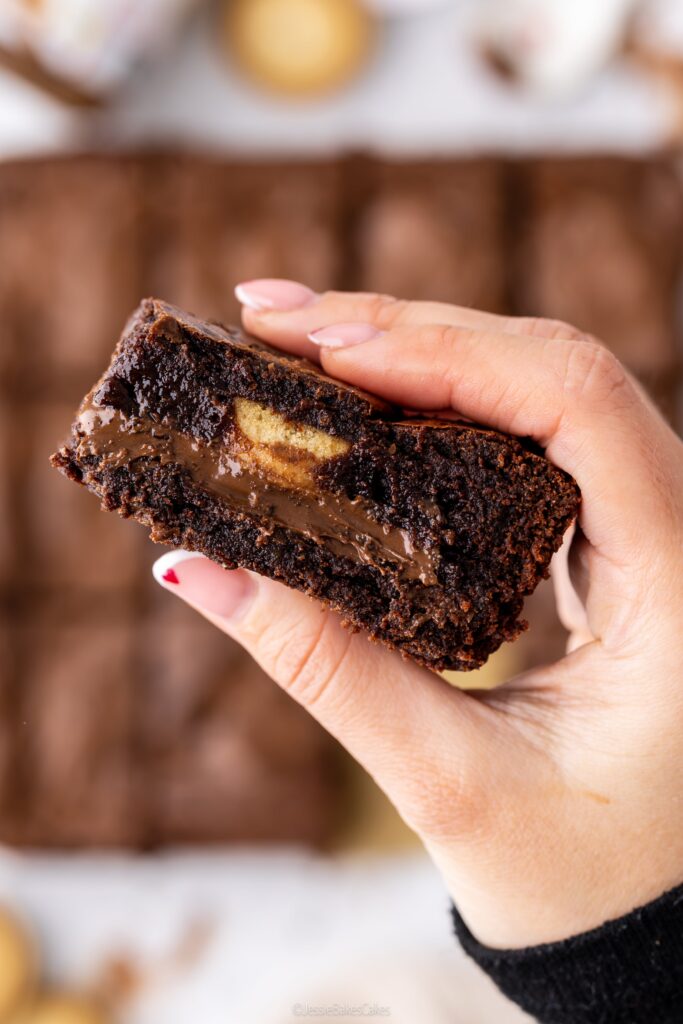 Nutella Stuffed brownies