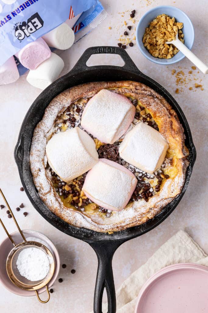 S'mores Dutch Baby Pancake