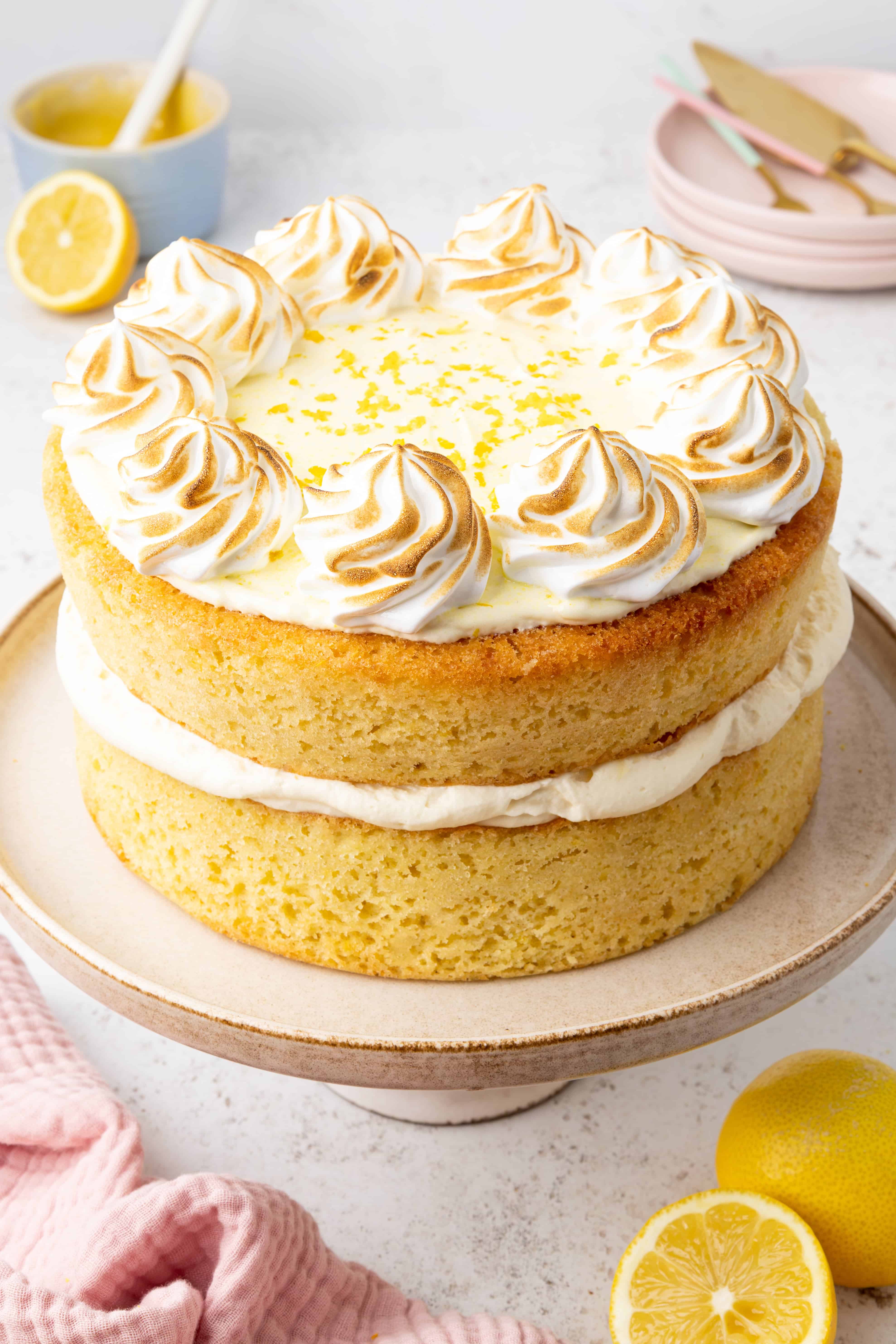 lemon meringue cake