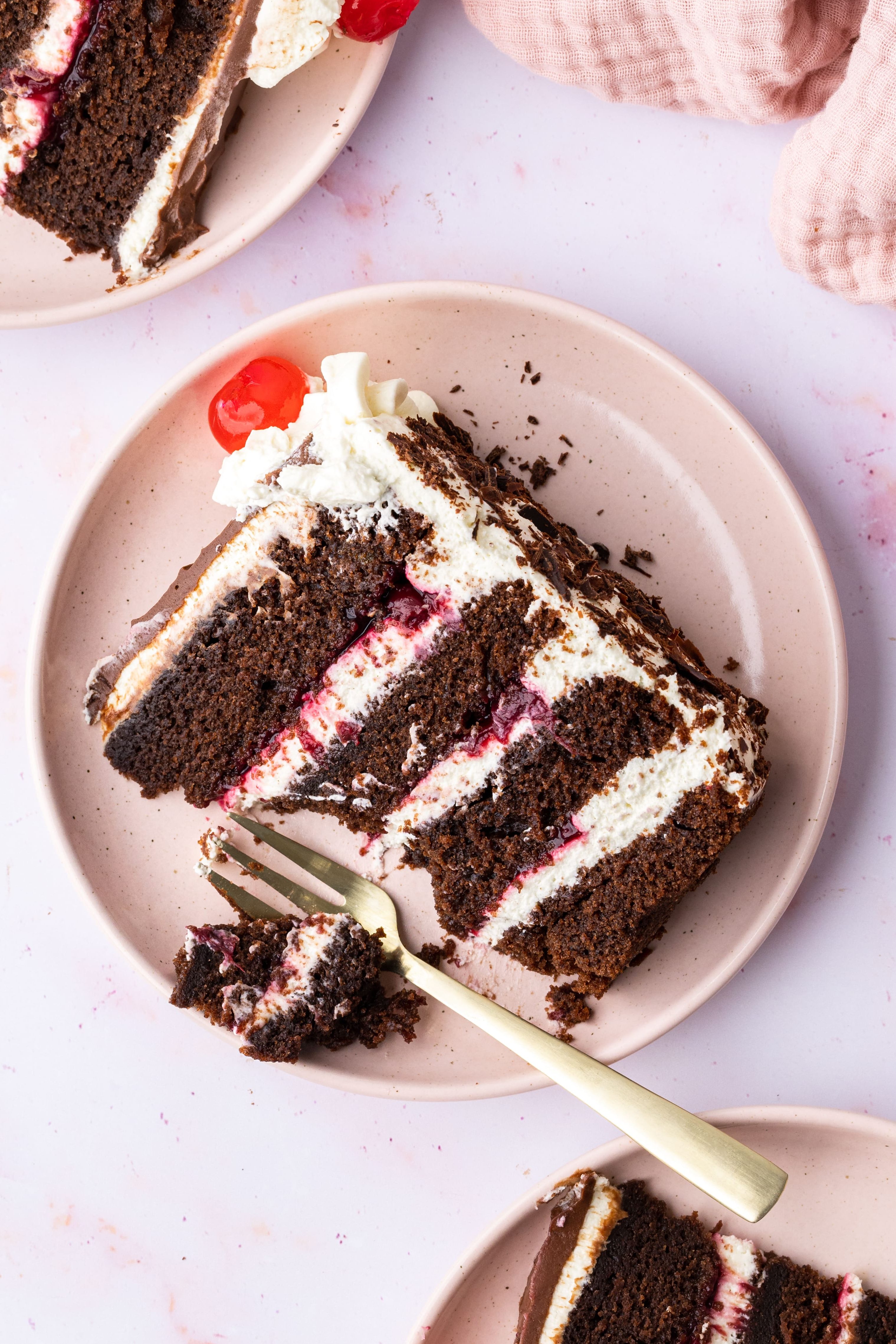 Black Forest Gateau layer cake recipe