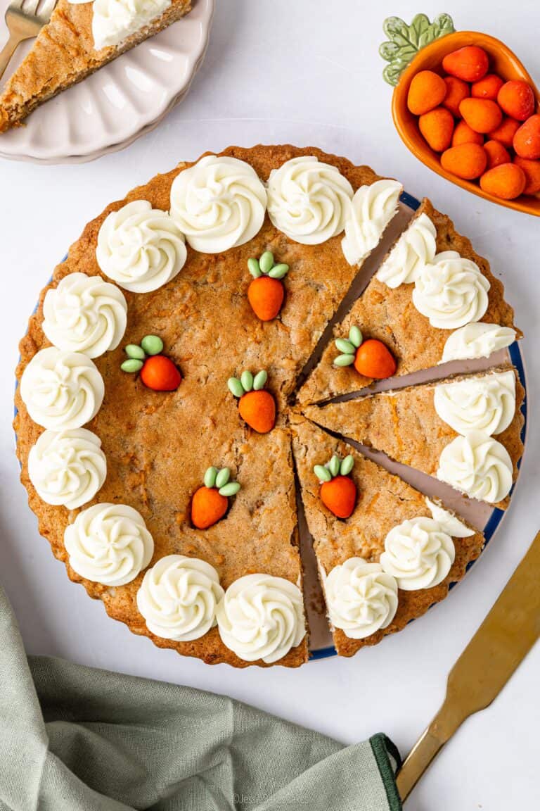 Giant Carrot Cake Cookie