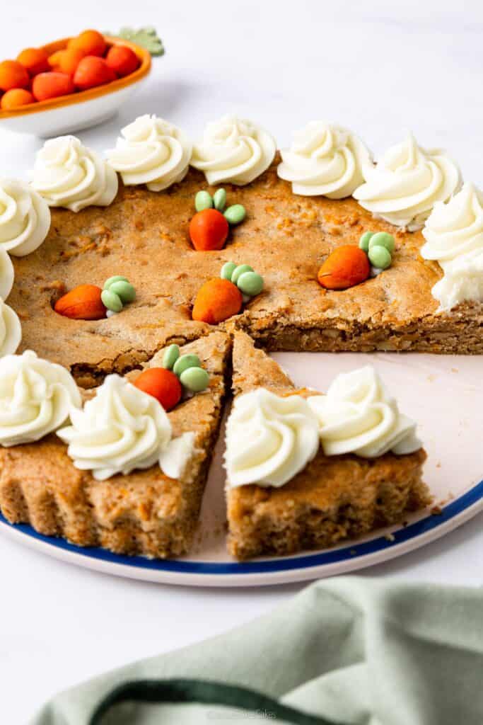 Giant Carrot Cake Cookie