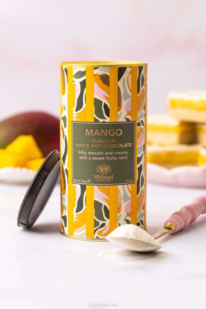 Whittard mango white hot chocolate millionaire's shortbread