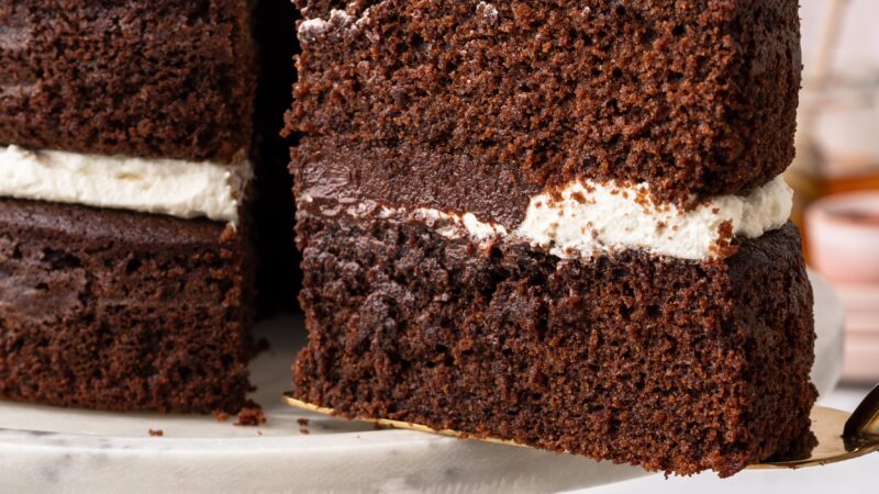 Mexican Hot Honey Chocolate Cake