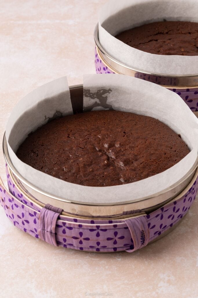 chocolate sponge cake out the oven