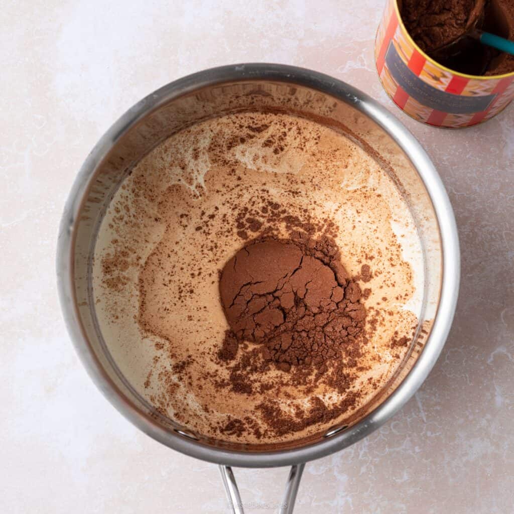 Chocolate ganache mixture
