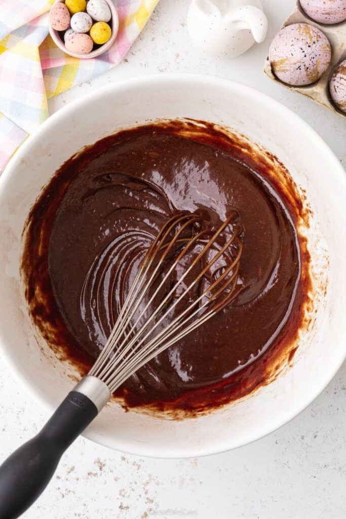 chocolate cake mixture