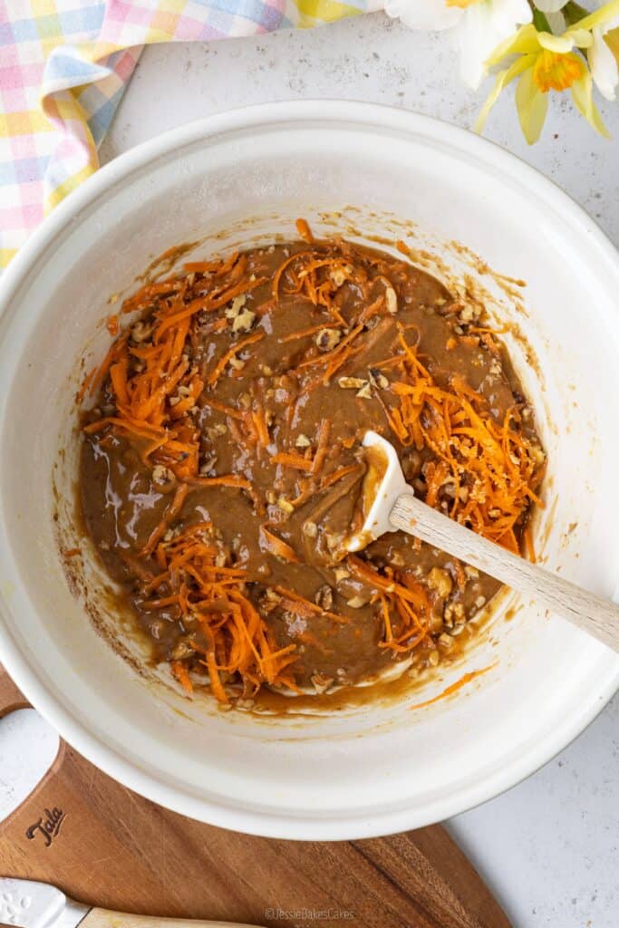 Carrot cake mixture 