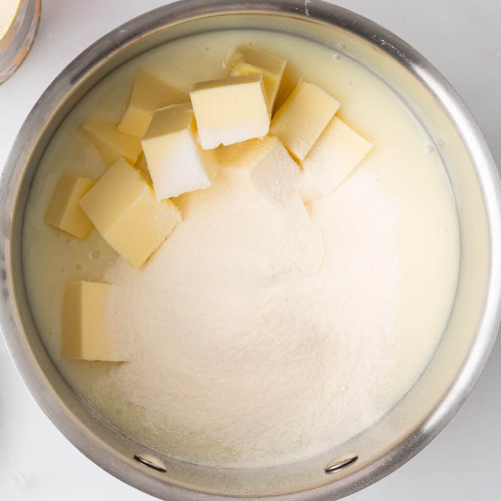 making caramel