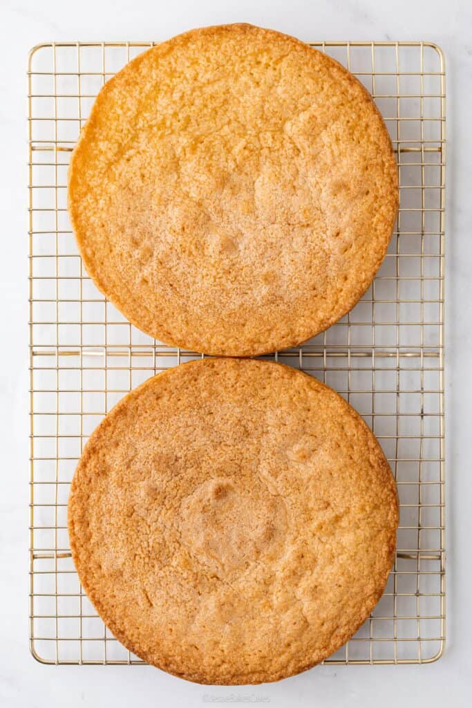 bakewell cakes on cooling rack